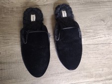 Birdies  The Phoebe  Black Velvet Slide On Mule Women  s Size 7 Great Condition 