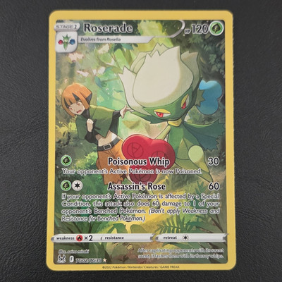 Pokémon Roserade Full Art Englisch TG02/TG30