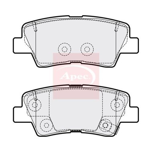 For SSANGYONG KORANDO C300 2019 on BRAKE PADS (REAR) (R90) PAD2096