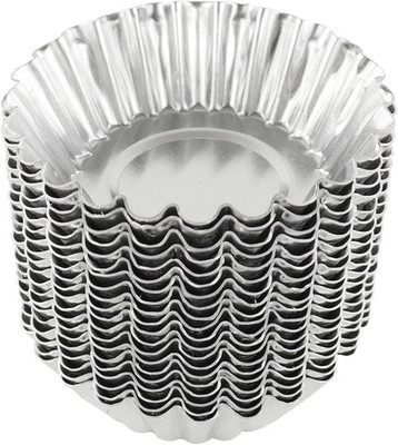 20Pcs Egg Tart Molds, Mini Tart Pan Aluminium Pie Tins Cupcake Pudding Muffin Ba
