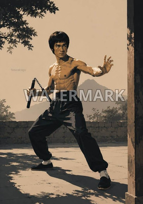 BRUCE LEE poster print 13''x19'' home decor glossy paper #1
