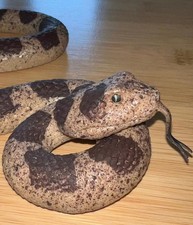 Realistic Fake Rubber Snakes Toy Soft Rattlesnake Garden Scare Birds Squirrels