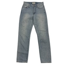 Madewell The Perfect Vintage Jean Sz 24 High Rise Straight Leg Light Wash Cotton