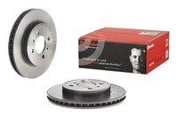 2X Bremsscheibe Prime Line - UV Coated Brembo 09.A116.11 FüR Mitsubishi Colt 5 7