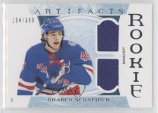 2022 Artifacts Rookies Horizontal Material Relics 154/399 Braden Schneider 18c6