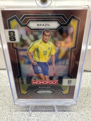 2026 Panini Prizm FIFA World Cup Card #21 Rivaldo   Brazil, True Brown /299