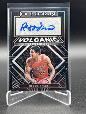 Reggie Theus 2021-22 Obsidian Volcanic Electric Etch Auto /149