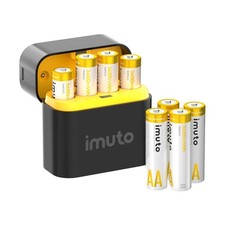 Rechargeable aa Batteries with Charger, 3600mWh aa Lithium Batteries 8 Pack, ...