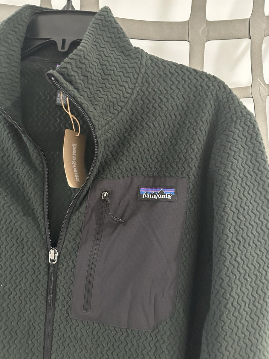 New Patagonia R1 Air fleece Mens Medium Full Zip Jacket Old Growth Green