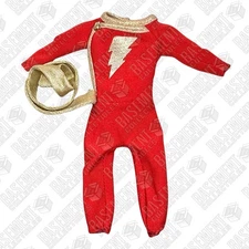 Mezco One:12 Captain Marvel (Shazam) - Costume Suit & Waist Sash 1:12 Scale