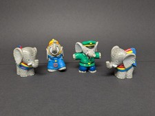 4 x Elefanten Figuren /Bully/ 1984 / Bullyland /Polizist /Feuerwehr /2x Schal✔️