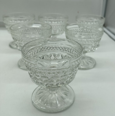 ANCHOR HOCKING WEXFORD CHAMPAGNE/TALL SHERBETS LOT OF 6