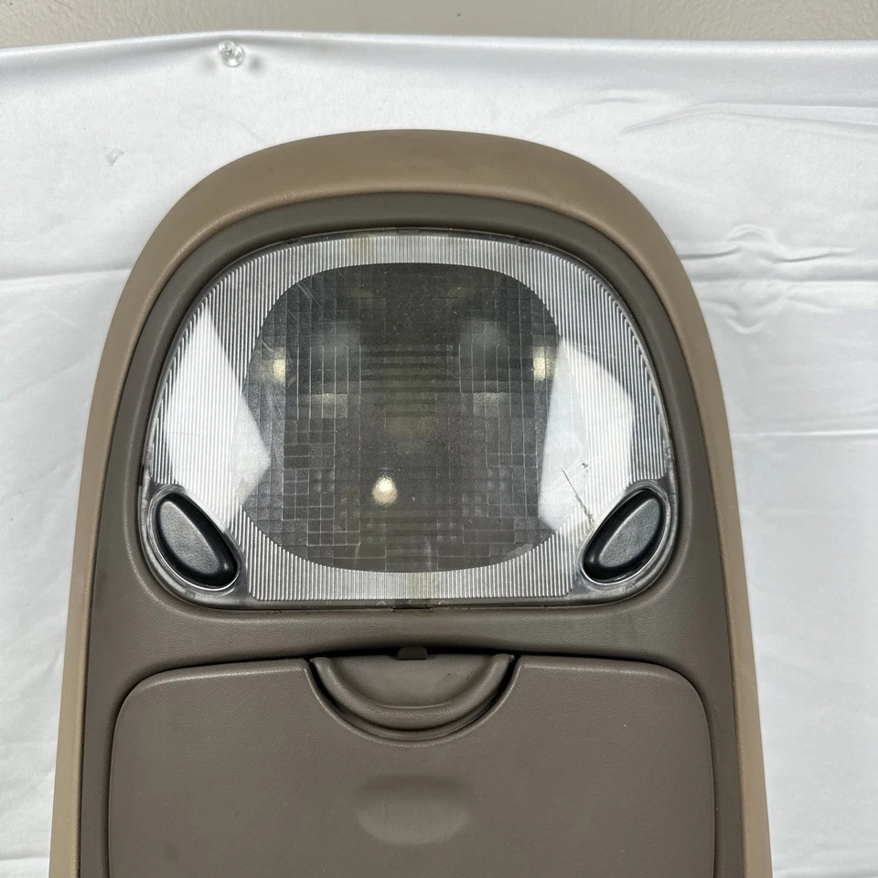 Ford Expedition 1997-2002 consola aérea mapa beige claro 00-05 excursión OEM Foto 3 de 4