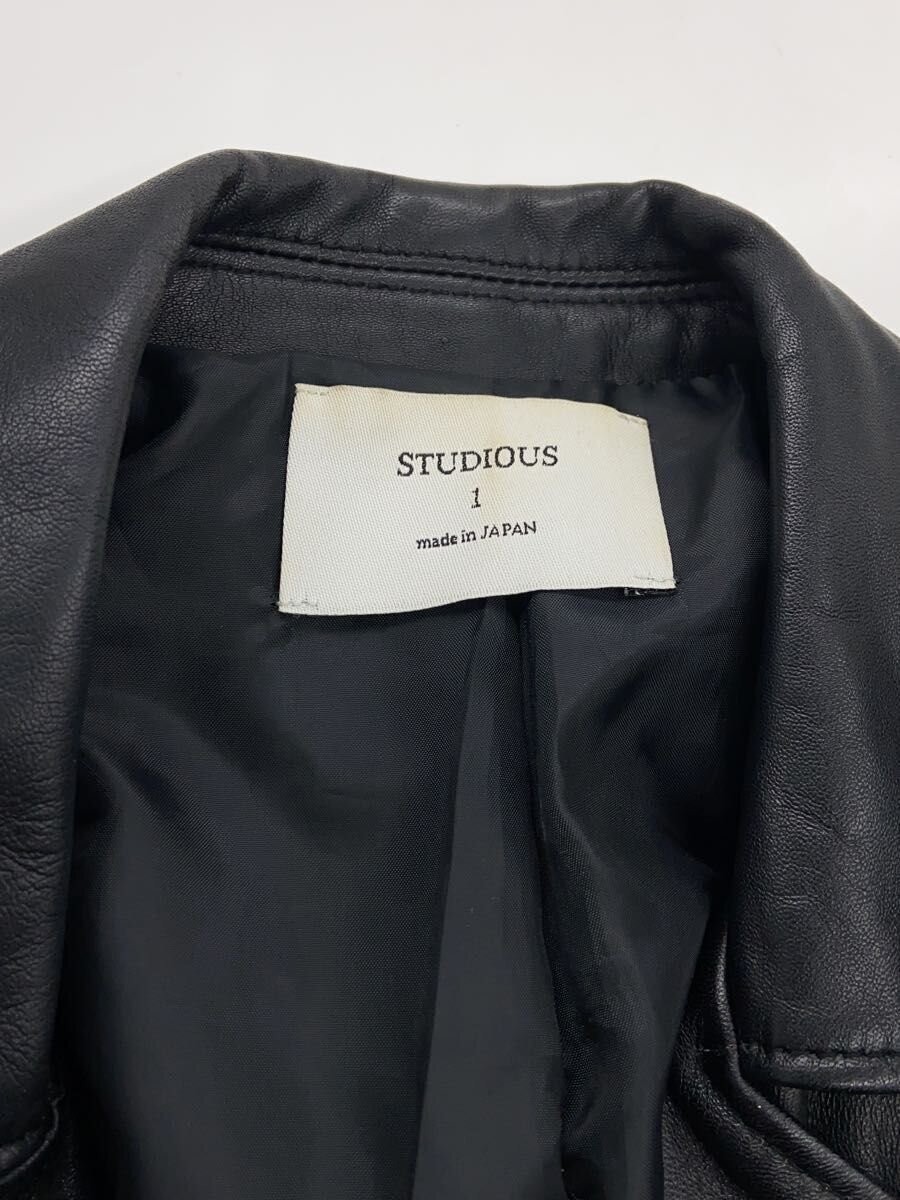 Studious Double Riders Jacket/One/Sheep Leather/B… - image 3