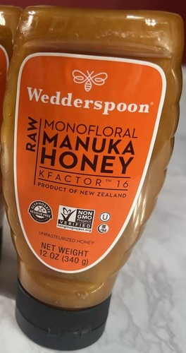 Wedderspoon Raw Monofloral Manuka Honey KFactor 16 - 12 Oz New Exp 02/2029 - Picture 3 of 3