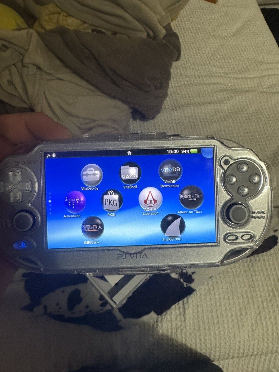 EXC+++] Sony PS Vita Ice Silver Limited Box PCH-1000 OLED Console