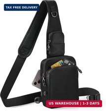 Crossbody Bag Anti Theft Sling Bag for Women Men RFID Blocking, Small Shoulder C
