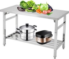 Edelstahl Gastro Tisch Arbeitstisch Edelstahltisch Küchentisch klappbarer Tisch