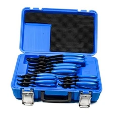 12 Piece Versatile Retaining Snap Ring Pliers set,Heavy Duty Fixed Tip 