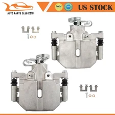 Set of 2 Rear Brake Calipers For 2006-2011 Buick Lucerne Cadillac DTS w/Bracket