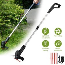 Cordless Strimmer Grass Trimmer Cutter Garden Lawn Edger Charging Rechargeable