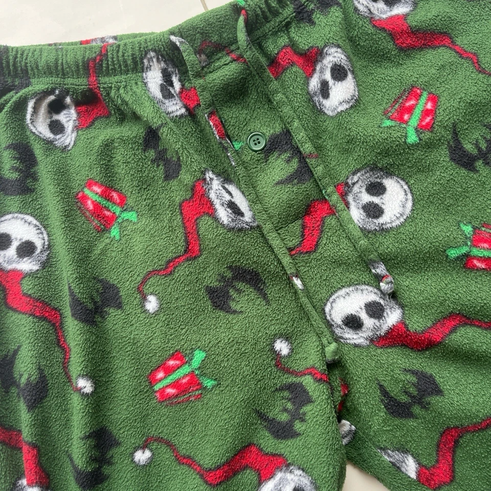 PANTALONES DE SALÓN DISNEY PESADILLA ANTES DE NAVIDAD AÑOS 2000 VERDE PARA HOMBRE TALLA: XL Foto 2 de 4
