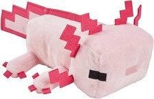 Mattel Minecraft Axolotl Plush Soft Toy 8 Inch Video Game Collectible Gift for K