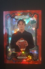2024 Panini Prizm Draft Picks - Rated Prospect Julian Sayin #193 Red Ice Prizm 