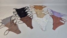 Seamless G-string Thongs No Show Thong Underwear Low Rise Size Small 20 Pack