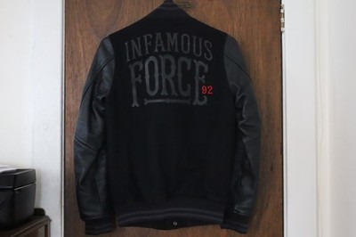 Nike Destroyer Air 180 Jacket Wool/Leather Black Infamous Force 92 NYC Size XS