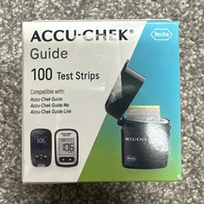 ACCU-CHEK Guide Glucose Test Strips 100 ct Guide/Me/Link Exp 2027
