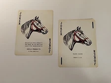 Hoyle Jokers Single Swap Playing Cards Horse Pair