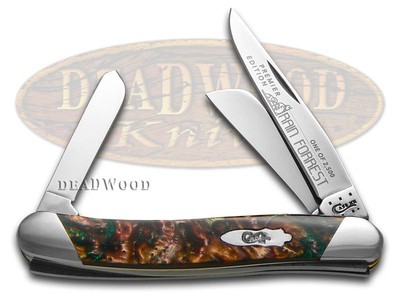 Case xx Knives Medium Stockman Slant Series Rain Forrest Corelon 1/2500 S9318RF
