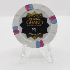 Indiana Grand Hotel Casino Shelbyville Indiana $1 Casino Chip