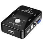 Dual Monitor Wireless Selector Box Interruptor Usb Vga