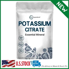 Polvo De Citrato De Potasio De Origen Estadounidense, 1 Kg (35 Onzas), Suplem.