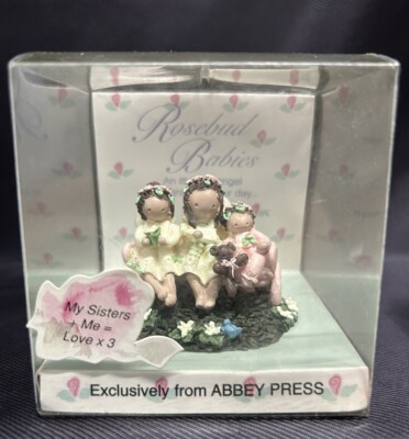 Abbey Press Rose Bud Babies  My Sisters & Me = Love X 3  Angels
