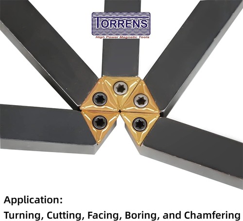 T37 Quick-Change Toolpost Mifords & Indexable Carbide Insert lathe tool 8mm set - Picture 6 of 7