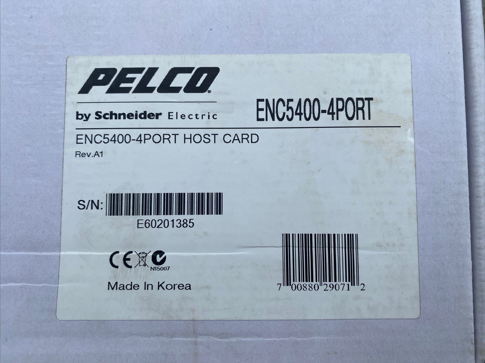 Pelco ENC5400-4PORT 4 Port Host Card Kit Video Recording -Pelco By Schneider New