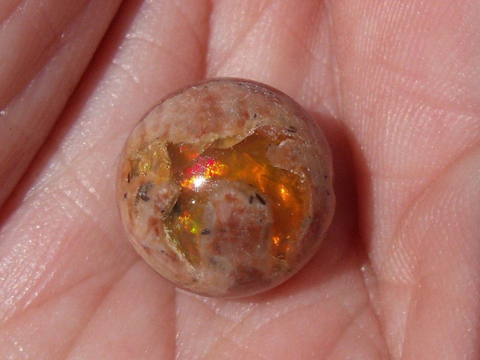 Cuenta de ópalo de fuego Cantera mexicana 11,02 quilates Foto 2 de 4