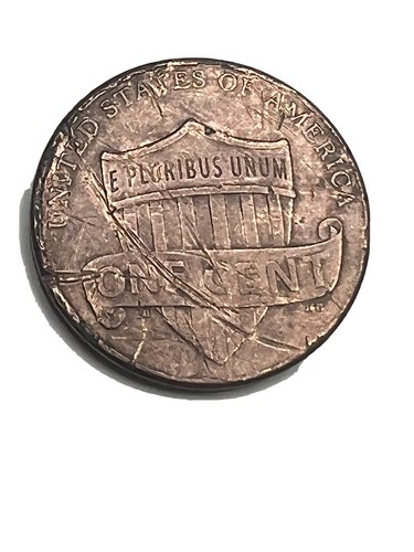 2015 Penny ERROS DIE CRACK - POST MINT DAMAGE-BROADCAST STRUCK ERRORS - Picture 5 of 8