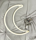 Cute Led Cool White Moon Neon Light Decor, Battery Operated