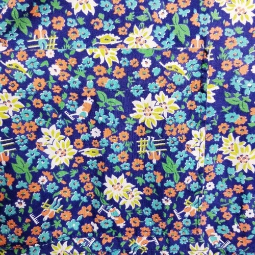 Vintage floral button up floral novelty blouse - Picture 3 of 6