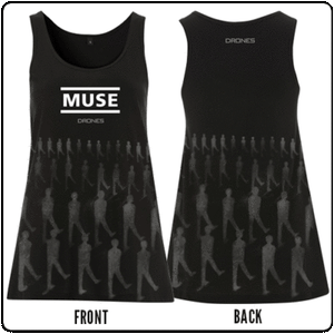MUSE T-Shirt Ladies Drones vest Size L OFFICIAL MERCHANDISE MUSE T-Shirt Ladies Drones vest Size L OFFICIAL MERCHANDISE