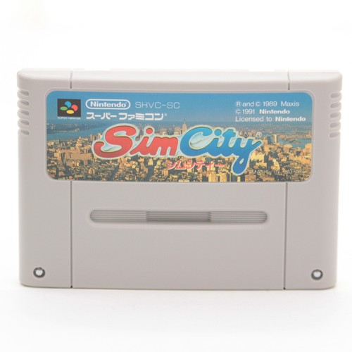 Sim City SFC SNES Tested&Working Nintendo Super Famicom Japan - Picture 2 of 16