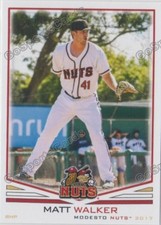 2017 Modesto Nuts Matt Walker RC Rookie Seattle Mariners