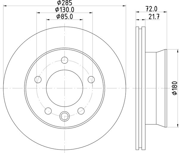 2x Mintex Discs Front fits Mercedes-Benz Sprinter 3-T 308D 2.3 312D 2.9 310D