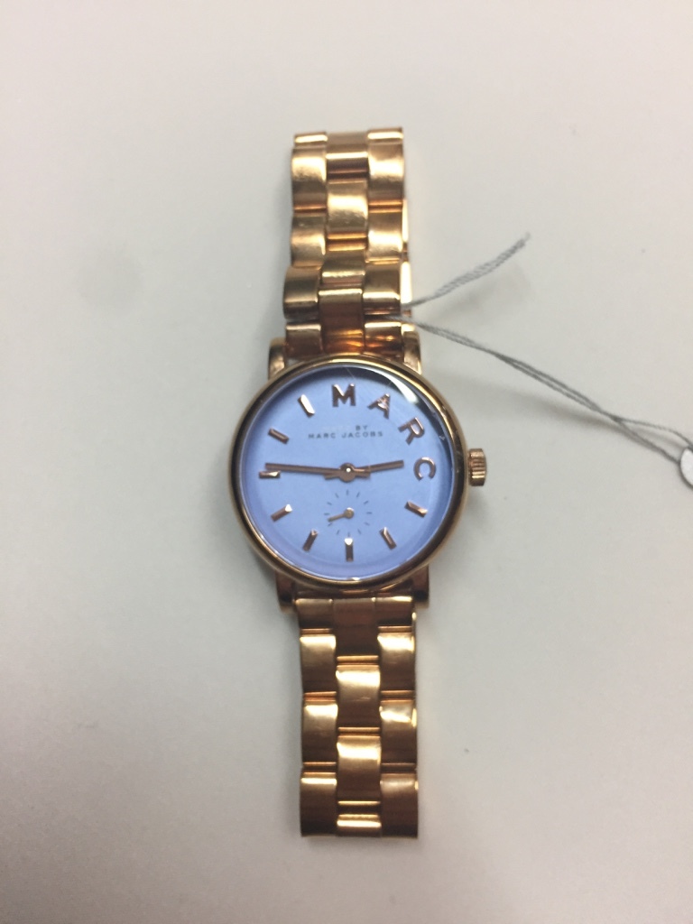 Marc Jacobs Blue Dial Rose Gold Tone Stainless Steel Strap  display picture 1