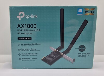 TP-Link Archer TX20E AX1800 Dual Band Wi-Fi 6 Bluetooth 5.2 PCI Express | NEU