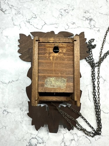 Vintage 50s Wooden Mechanical Cuckoo Clock Made Germany NOT WORKING might work - Picture 5 of 8